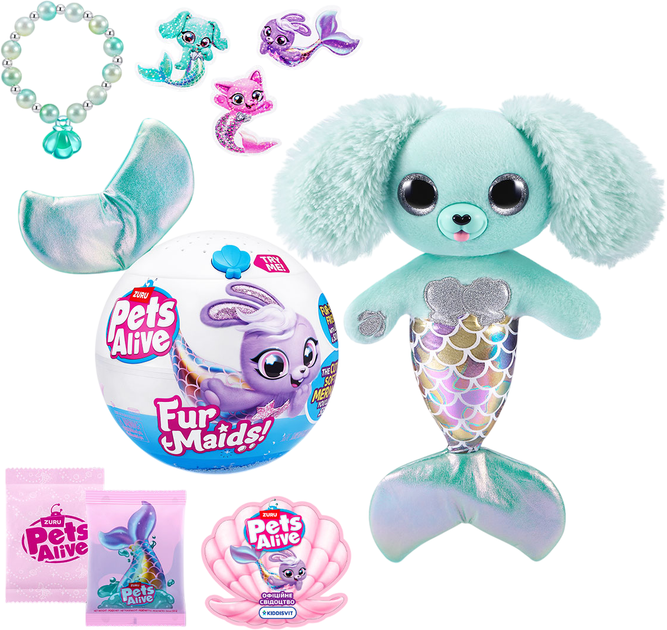 Интерактивный игровой набор Zuru Pets Alive серии Furmaids S1 Щенок Даззи (9555D) - изображение 3
