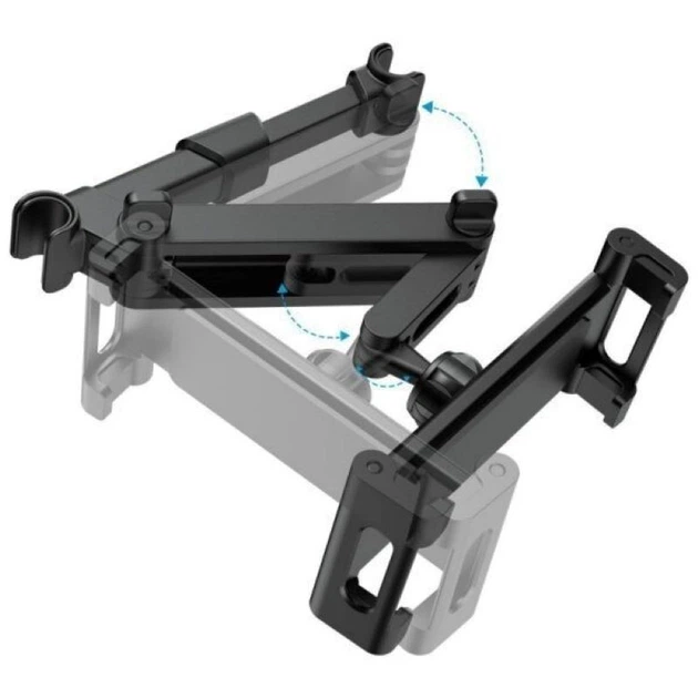 Тримач для планшета телефону в авто на заднє сидіння Back Seat Holder чорний (GS-173340) - зображення 4