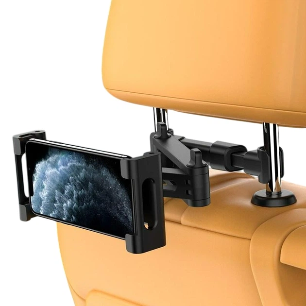 Тримач для планшета телефону в авто на заднє сидіння Back Seat Holder чорний (GS-173340) - зображення 11