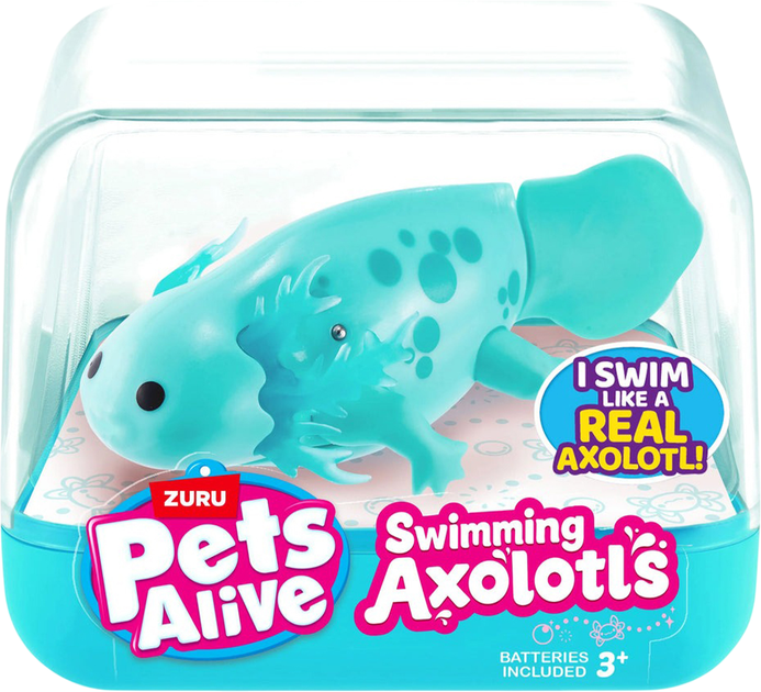 Интерактивная игрушка Zuru Pets Alive S1 Аксолотль Бирюзовый (9556B) - Фото 1 Интерактивная игрушка Zuru Pets Alive S1 Аксолотль Бирюзовый (9556B) - изображение 1
