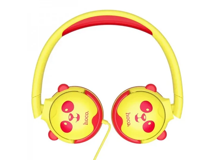 Навушники без мікрофону Hoco W31 Yellow/Red - зображення 3