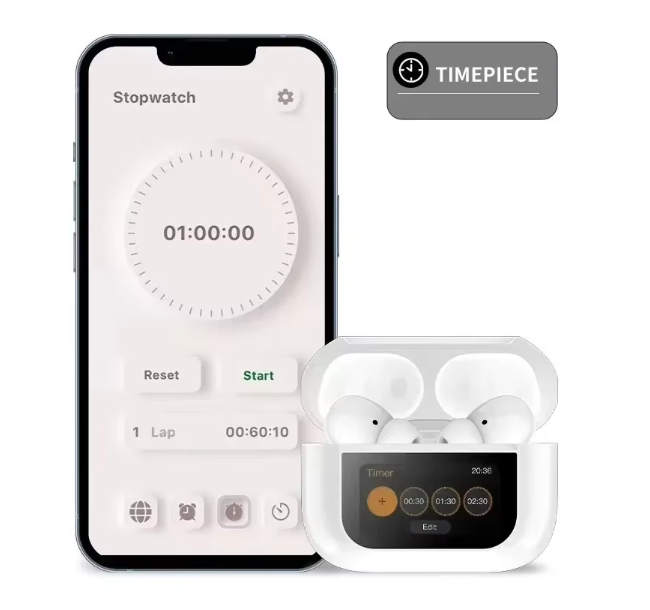 Беспроводные наушники Mzymi A8 Pro шумоподавляющие наушники Bluetooth с сенсорным управлением/ белые - изображение 4