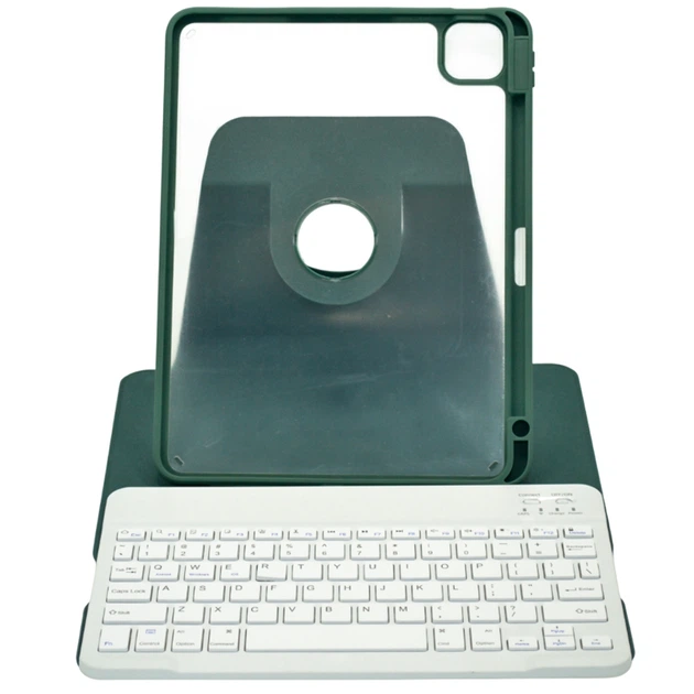 Чохол із Bluetooth - клавіатурою Glass Magnet Flip Cover 360 для iPad Pro 11 2025 / iPad Pro 11 2024 green - зображення 7