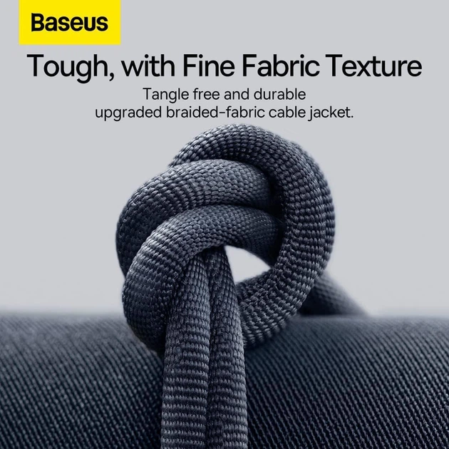 Кабель Baseus Crystal Shine USB-C to Lightning 2m 20W, Black (CAJY000301) 4945654 - изображение 7