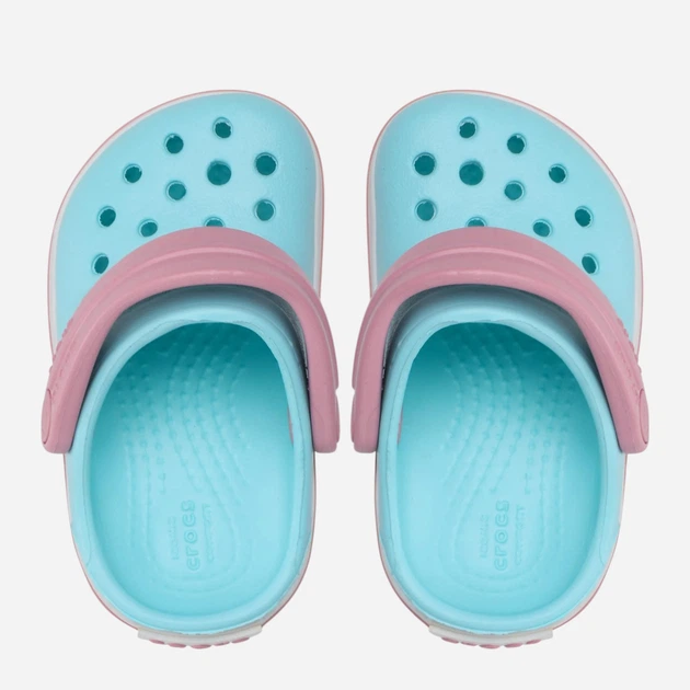 Дитячі крокси-сабо для дівчинки Crocs 207005-4S3 19-20 (C4) Мятний/Розовий (191448710481) - зображення 5