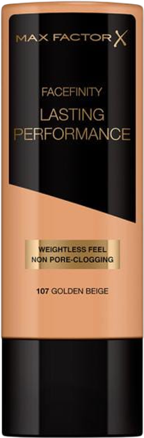 Podkład Max Factor Facefinity Lasting Performance w Tubce Matujący Nawilżający 107 Golden Beige 35 ml (3616301254577) - obraz 1