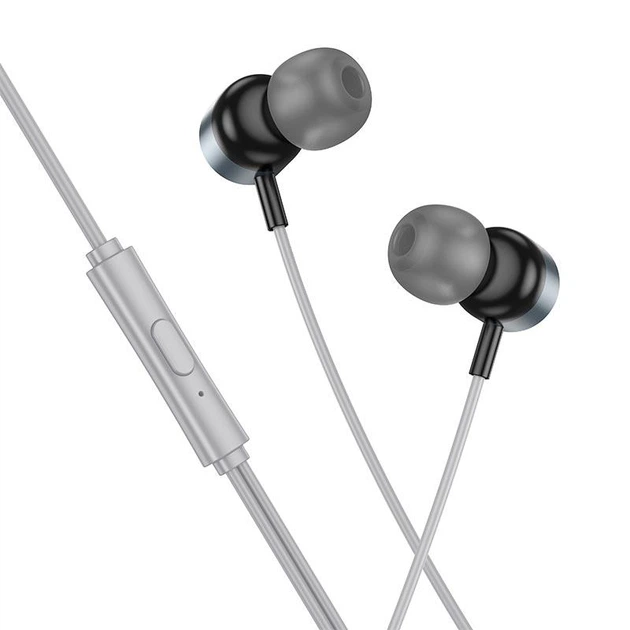 Навушники HOCO Power metal універсальні earphones with microphone M122 4763237 - Фото 3 Навушники HOCO Power metal універсальні earphones with microphone M122 4763237 - зображення 3