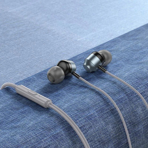 Навушники HOCO Power metal універсальні earphones with microphone M122 4763237 - Фото 8 Навушники HOCO Power metal універсальні earphones with microphone M122 4763237 - зображення 8