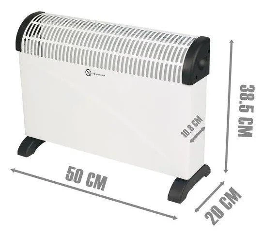 Конвекторный обогреватель Domotec Heater MS-5904, мощность 2000Вт, бесшумный, компактный - изображение 4