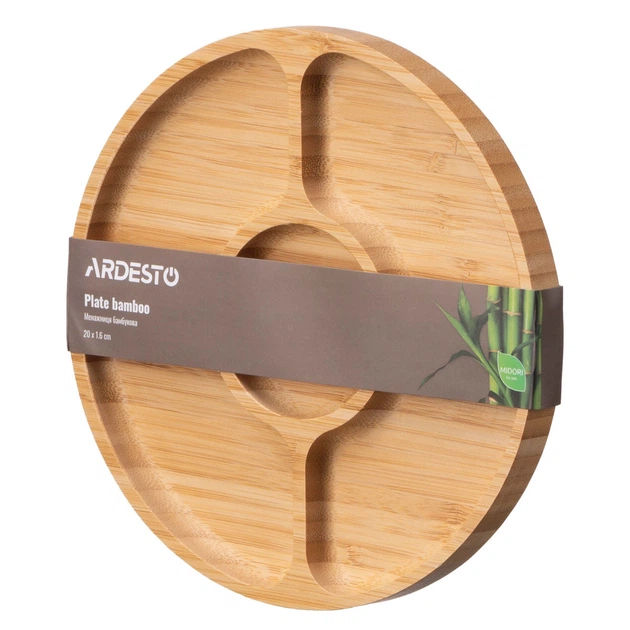 Менажниця Ardesto Midori AR0920 20х1.6 см бежева 5006559 - Фото 3 Менажниця Ardesto Midori AR0920 20х1.6 см бежева 5006559 - зображення 3