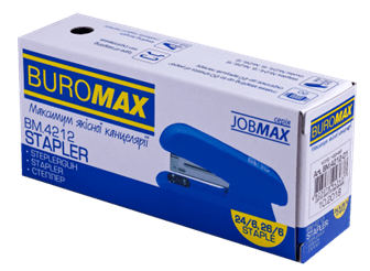 Степлер BUROMAX 20арк. №24 4212-02 синій (12) /BM.4212-02/ - Фото 3 Степлер BUROMAX 20арк. №24 4212-02 синій (12) /BM.4212-02/ - изображение 3