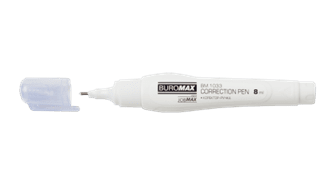 Коректор-ручка BUROMAX 1033 8мл із метал.нак. (12), /BM.1033/ - Фото 1 Коректор-ручка BUROMAX 1033 8мл із метал.нак. (12), /BM.1033/ - зображення 1