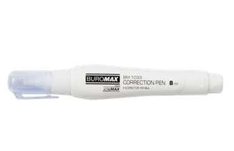 Коректор-ручка BUROMAX 1033 8мл із метал.нак. (12), /BM.1033/ - Фото 2 Коректор-ручка BUROMAX 1033 8мл із метал.нак. (12), /BM.1033/ - зображення 2