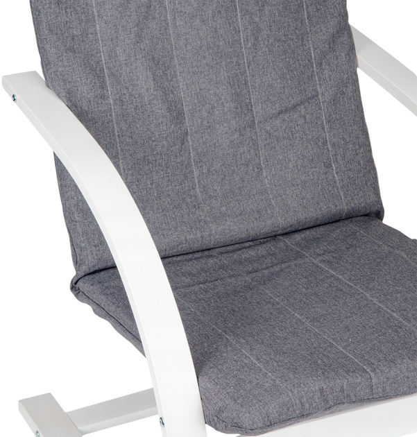 Fotel bujany ModernHome by Multistore do salonu (TXWQM-31 WHITE/CHARO) - obraz 6
