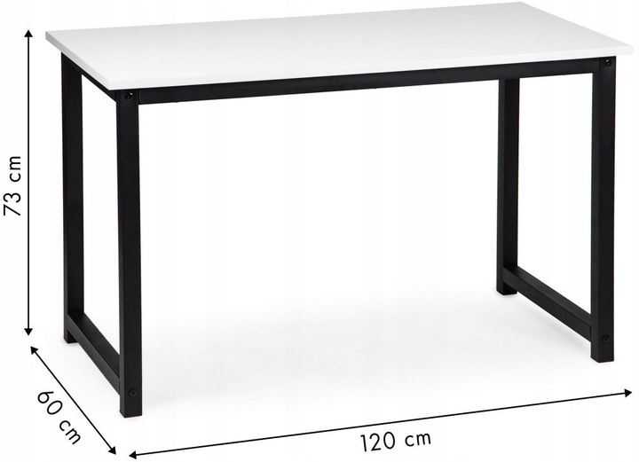 Комп'ютерний стіл ModernHome by Multistore білий (PWDNZ-301) - зображення 4
