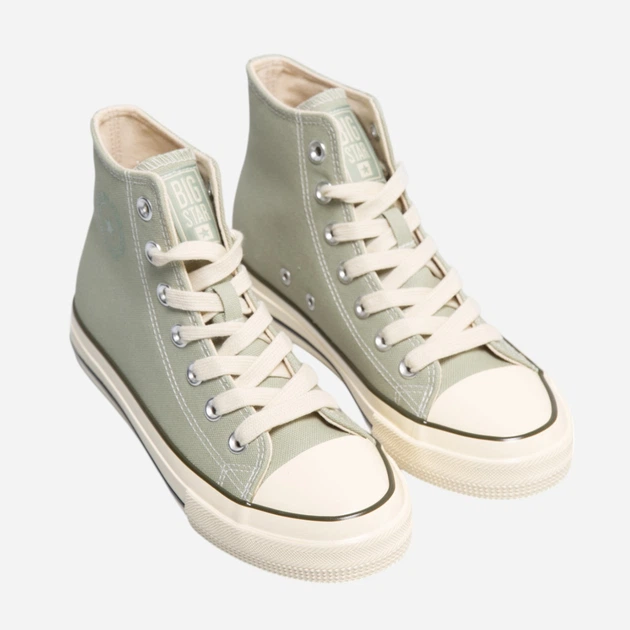 Жіночі кеди високі Big Star RR274643 300 40 Оливкові (5900714853990) - зображення 2