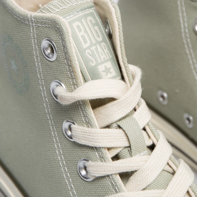 Жіночі кеди високі Big Star RR274643 300 40 Оливкові (5900714853990) - зображення 3