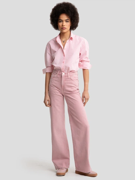 Koszula damska bawełniana Big Star Goplo 601 XS Różowa - obraz 3