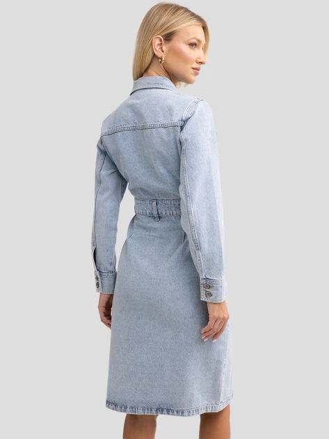 Плаття-сорочка джинсове міді осіннє жіноче Big Star Laylana 162 M Блакитне (5900714830885) - зображення 2