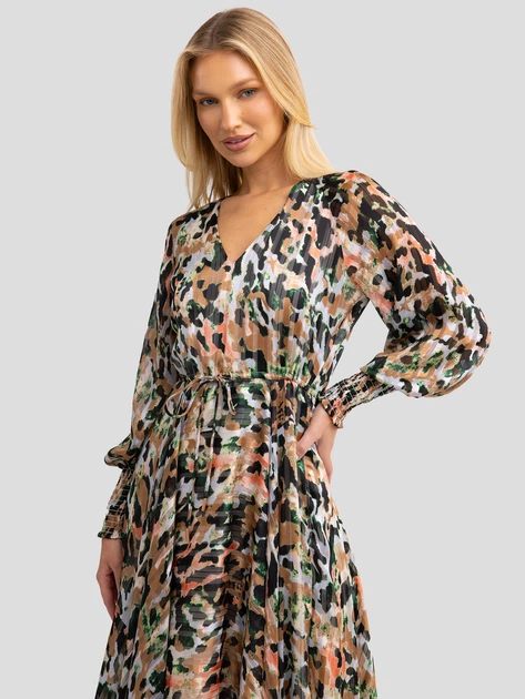 Sukienka damska midi Big Star Natela 000 L Wielobarwna - obraz 4