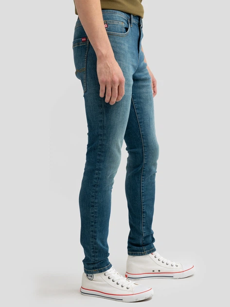 Jeansy męskie skinny Big Star Olsan 345 W36L34 Niebieskie - obraz 4