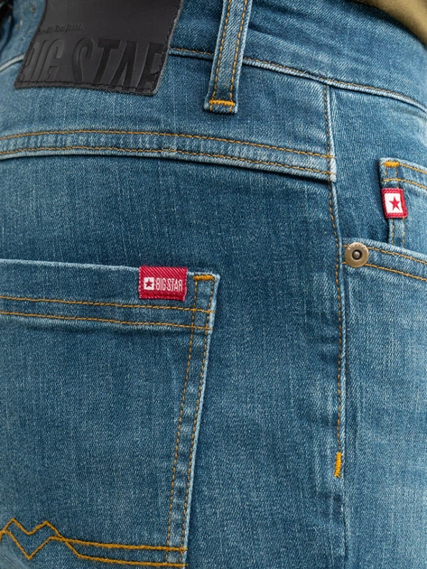Jeansy męskie skinny Big Star Olsan 345 W34L34 Niebieskie - obraz 6