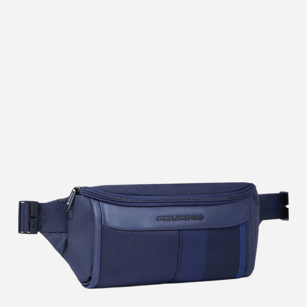 Saszetka na pas męska duża Piquadro CA6310S131/BLU Ciemnogranatowa (800070320759) - obraz 3
