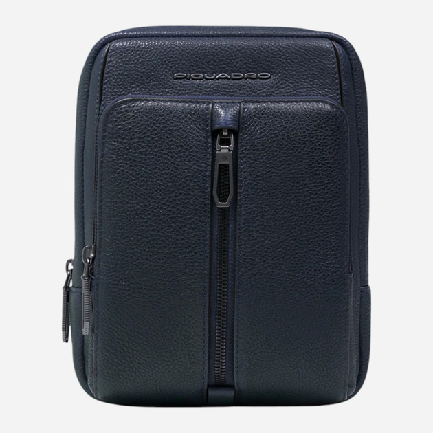 Torba listonoszka męska skórzana Piquadro CA3084W130/BLU Ciemnogranatowa (800070326340) - obraz 1