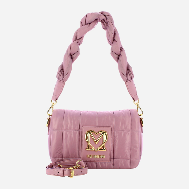 Torebka crossbody damska mała Love Moschino Borsa JC4142PP1HLJ166A Fioletowa (800070309354) - obraz 3