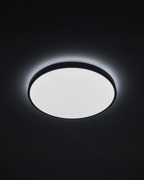 Світильник потоловий Nowodvorski 10972 Agnes Round Pro Led 1x22W 4000K 1300Lm IP44 Чорний (10972) - зображення 6