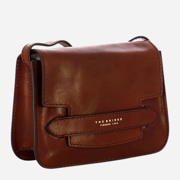 Torebka crossbody damska skórzana The Bridge Lucrezia 04192001-14 Brązowa (800070254170) - obraz 3