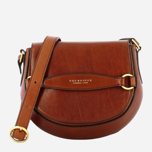 Torebka crossbody damska skórzana The Bridge Bettina 04371201-14 Brązowa (800070281495) - obraz 1