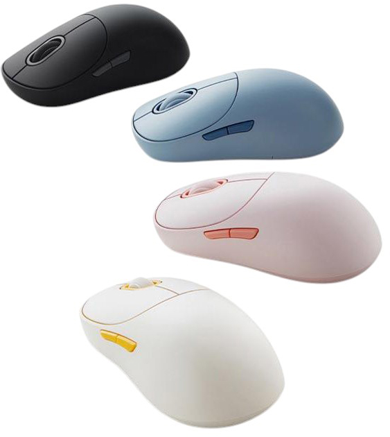 Мышь Xiaomi Mi Mouse 3 Wireless White/Orange (BHR8912GL) - изображение 3