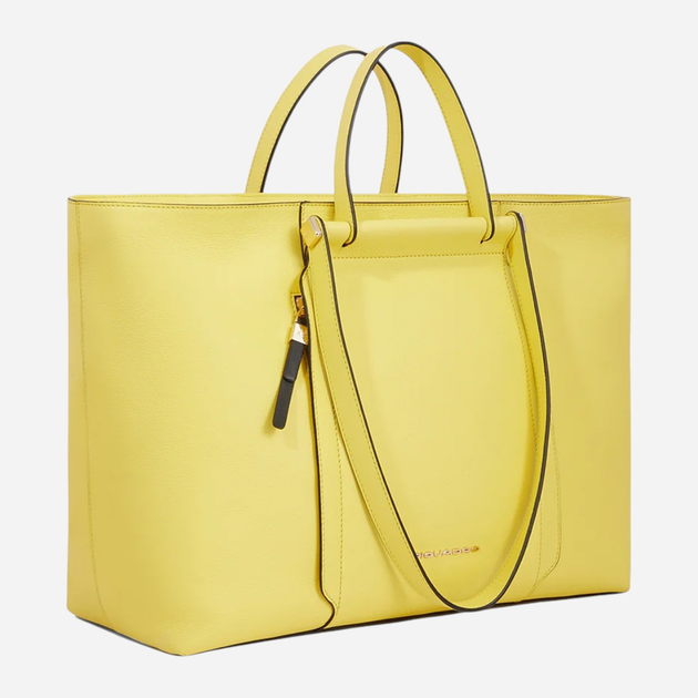 Torba shopper męska skórzana Piquadro CA6336W92/G Żółta (800070320753) - obraz 3