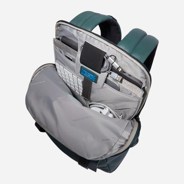 Plecak męski skórzany 21L Piquadro CA6363S130/VE Zielony (800070320700) - obraz 9