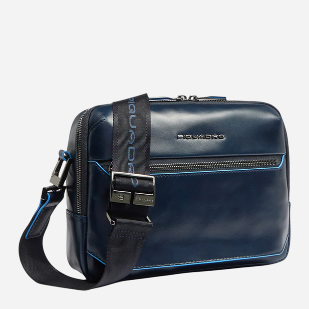 Torba przez ramię męska skórzana Piquadro CA6588B2/BLU2 Ciemnogranatowa (800070326359) - obraz 3