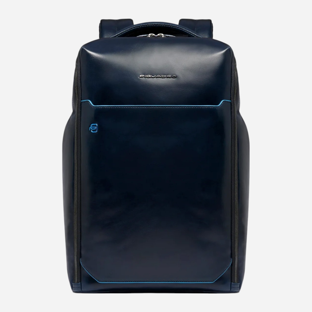 Plecak męski skórzany 19.5L Piquadro CA6593B2/BLU2 Ciemnogranatowy (800070326274) - obraz 1