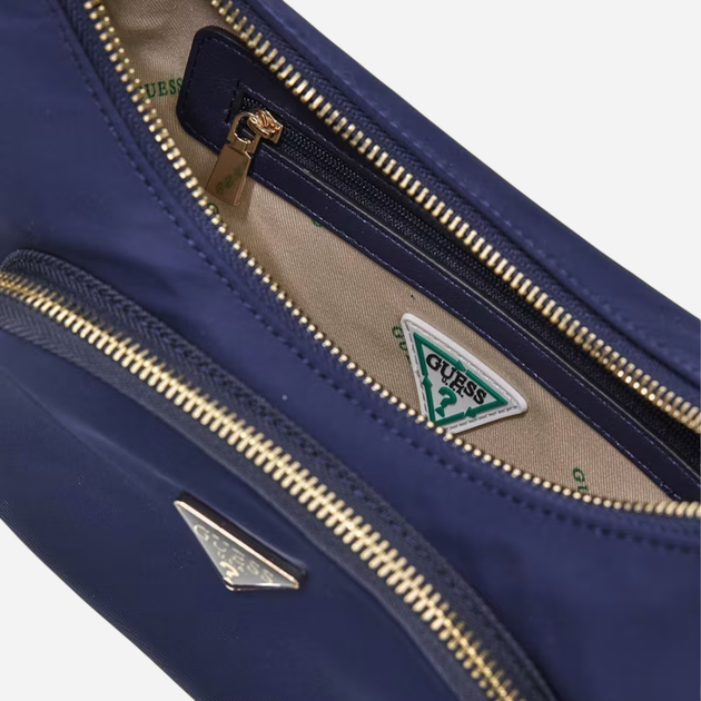 Сумка жіноча середня Guess Eco Gemma HWEYG839517-NAV Темно-синя (800070316719) - зображення 3