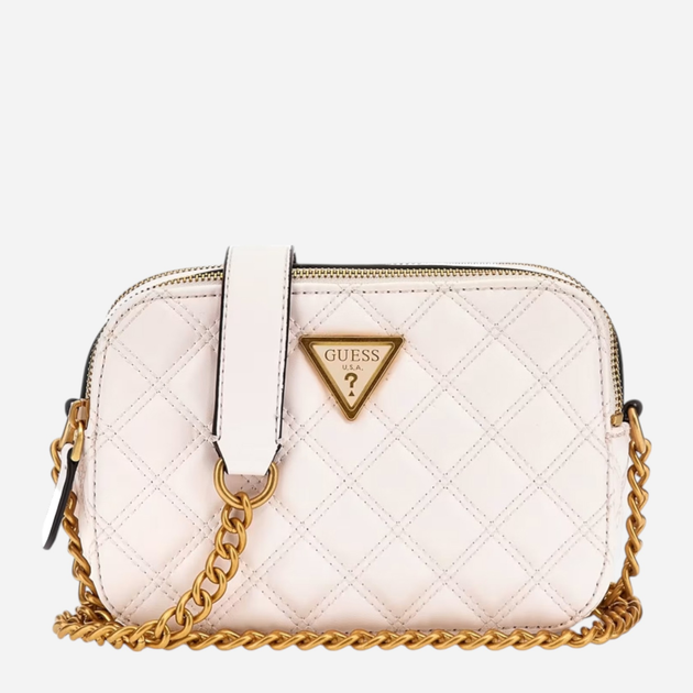 Torebka crossbody damska mała Guess Giully HWQA8748140-IVO Biała (800070316639) - obraz 1