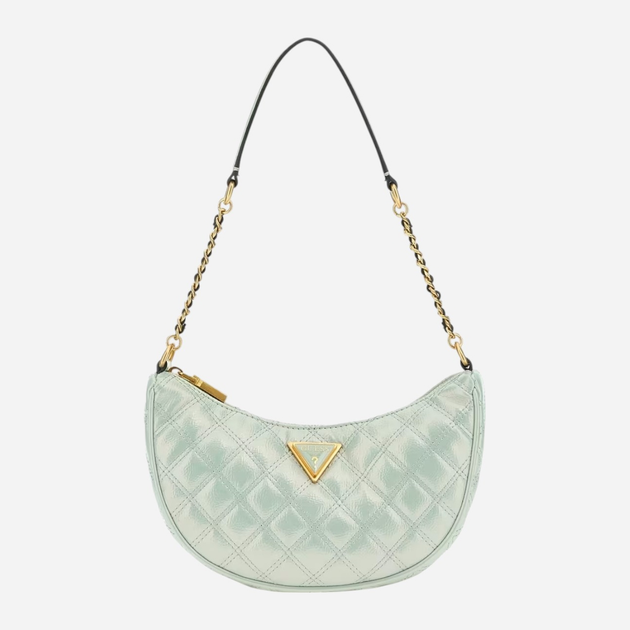 Сумка хобо жіноча маленька Guess Giully HWQI8748120-MNT Зелена (800070316654) - зображення 1