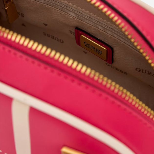 Сумка крос-боді через плече жіноча маленька Guess Mildred HWVS8962760-MAG Рожева (800070307682) - зображення 4