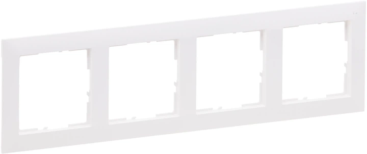 Рамка 4-постовая Legrand Suno Белая (721504 LG) - Фото 1 Рамка 4-постовая Legrand Suno Белая (721504 LG) - изображение 1