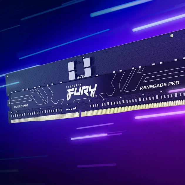 Pamięć RAM Kingston Fury DDR5-5600 32768MB PC5-44800 Renegade Pro EXPO ECC Registered 2Rx8 Black (KF556R28RBE2-32) - obraz 5
