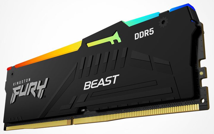 Оперативна пам'ять Kingston Fury DDR5-6000 65536MB PC5-48000 (Kit of 2x32768) Beast RGB Black (KF560C30BBAK2-64) - зображення 4