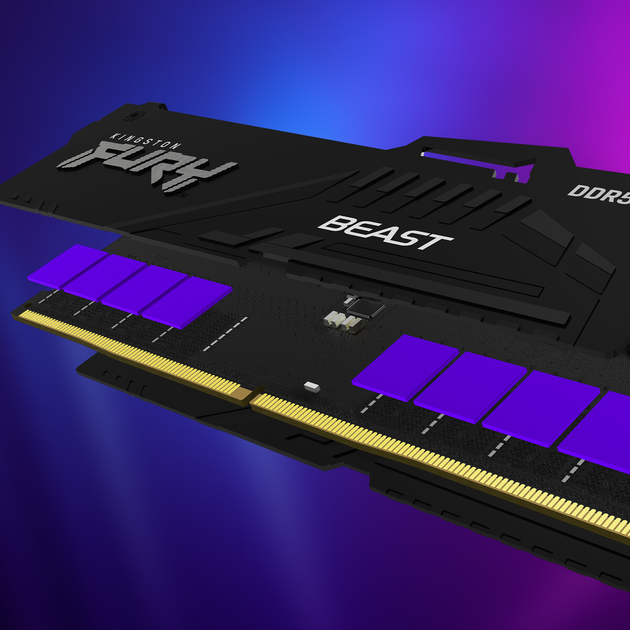 Pamięć RAM Kingston Fury DDR5-6000 32768MB PC5-48000 (Kit of 2x16384) Beast RGB Black (KF560C30BBEAK2-32) - obraz 8