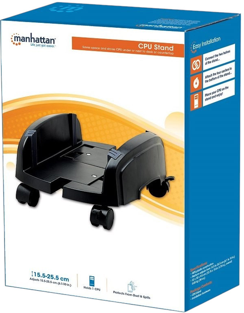 Підставка з коліщатками для корпусу Manhattan CPU Stand (432832) - зображення 4