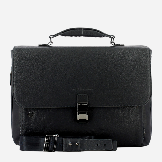 Torba aktówka męska skórzana Piquadro CA3111B3/BLU Ciemnogranatowa (800070043435) - obraz 4