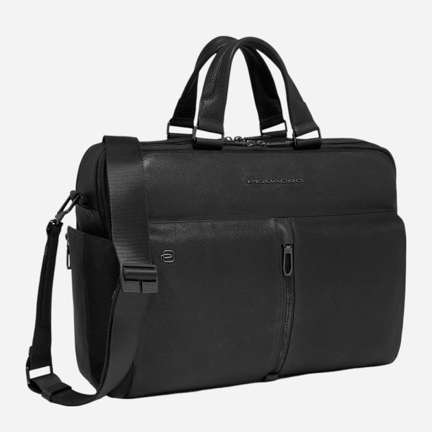 Torba aktówka męska skórzana Piquadro CA6026W130/N Czarna (800070326239) - obraz 2
