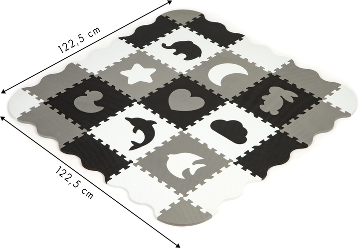 Mata piankowa z płotkiem EcoToys puzzle suchy basen 25 el. (5903769972852) - obraz 4