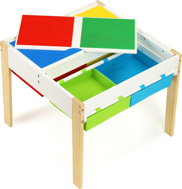 Дерев'яні меблі для дітей EcoToys набір стіл + 2 стільці (5903089065579) - зображення 3